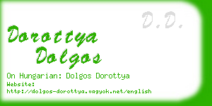 dorottya dolgos business card